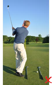 Incorrectly aligning body at address swing sequence (7) Incorrectly aligning body at address swing sequence (7)