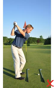 Incorrectly aligning body at address swing sequence (1) Incorrectly aligning body at address swing sequence (1)