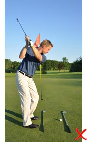 Incorrectly aligning body at address swing sequence (2) Incorrectly aligning body at address swing sequence (2)