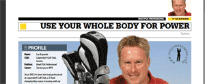 Golfing Magazine Feature on Lee Kopanski